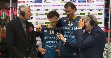 Pallavolo SuperLega – Yuri Romanò, Yuki Ishikawa e Matteo Piano dopo Piacenza-Milano