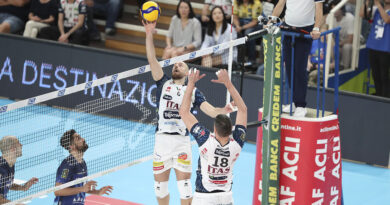 Pallavolo SuperLega – Ancora una decina di giorni di lavoro differenziato per Riccardo Sbertoli