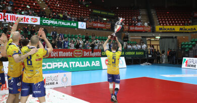 Pallavolo Coppa Italia A2M – Un emozionato capitan Tiberti commenta la vittoria e fa una dedica speciale