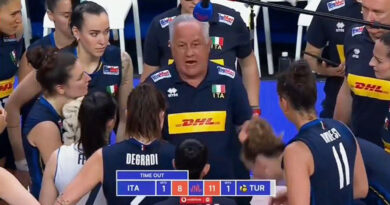 Pallavolo VNL femminile – Julio Velasco time out motivazionale alternativo