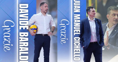 Pallavolo A1F – Novara saluta Davide Baraldi e Manuel Cichello