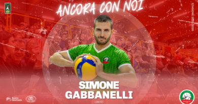 Pallavolo A2 maschile – Confermato Simone Gabbanelli, il cuore della seconda linea di Macerata