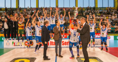 Pallavolo Coppa Italia A2M – Tiberti: “Ci tenevamo a difendere il titolo e a riscattarci dalla delusione della finale dei play off, grande gioie e grande vittoria”
