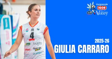 Pallavolo Mercato – Igor Volley Novara: Giulia Carraro completa il reparto regia al fianco di Carlotta Cambi