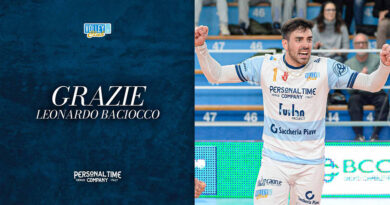 Pallavolo A3M – San Donà saluta Leonardo Baciocco
