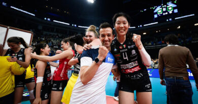 Pallavolo Champions F – Santarelli: “Cinque trofei meravigliosi, culminati con questa partita a mio avviso a ridosso della perfezione”
