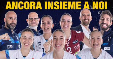 pallavolo A2F – Trento riparte dalla conferma dell’intero staff tecnico e di cinque giocatrici