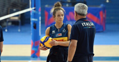 Pallavolo VNL femminile – Italia nell’Atlas Arena alla vigilia della semifinale con la Polonia (Foto Benda_Galbiati)