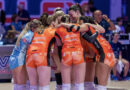 Pallavolo A1F – Giulia Bresciani, Isidora Kockarevic e Valerio Lionetti al termine di Milano-Macerata 3-0