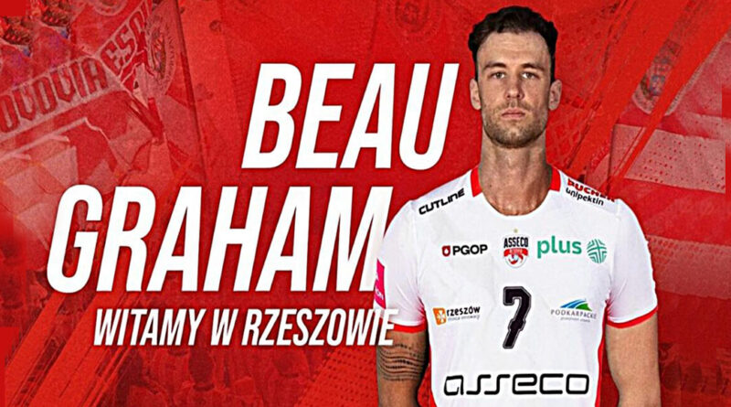 Pallavolo Polonia – L’australiano Beau Graham nuovo centrale dell’Asseco Resovia