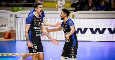Pallavolo SL – Alessandro Fanizza, Fernando Kreling e Edoardo Caneschi dopo Cisterna-Milano 3-0