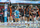 Pallavolo A1F – Asia Bonelli, Valerio Lionetti e Nicole Piomboni dopo la vittoria a Busto Arsizio