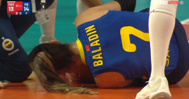 Pallavolo Turchia – L’infortunio alla caviglia di Hande Baladin nel match contro il THY