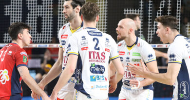 Pallavolo SL – Alzata perfetta ad una mano di Sbertoli, che Bristot concretizza