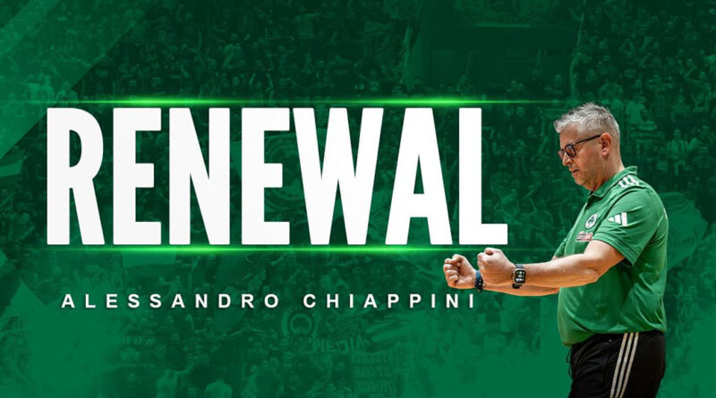Pallavolo Grecia – Alessandro Chiappini confermato alla guida del Panathinaikos