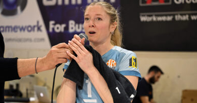 Pallavolo A1F – Giulia Bresciani, Clara Decortes e coach Lionetti dopo Macerata-Busto 2-3