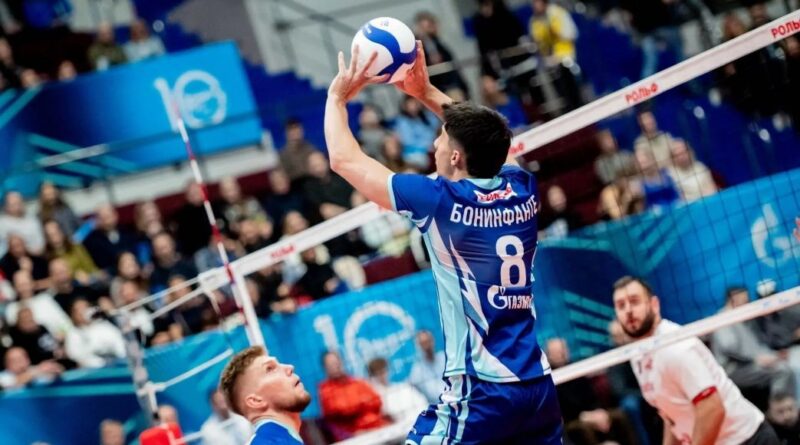 Pallavolo Russia – Tegola Zenit San Pietroburgo: Mattia Boninfante salta il derby