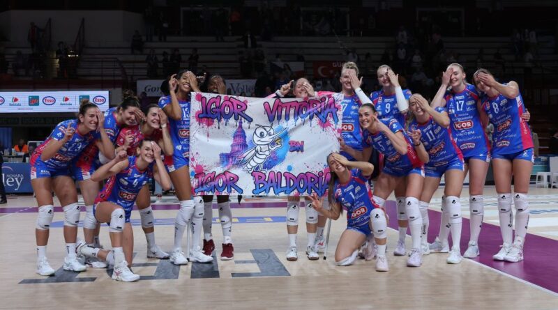 Pallavolo A1F – Vittoria da 3 punti per l’Igor, superata di slancio l’Omag lotta solo nei primi due set