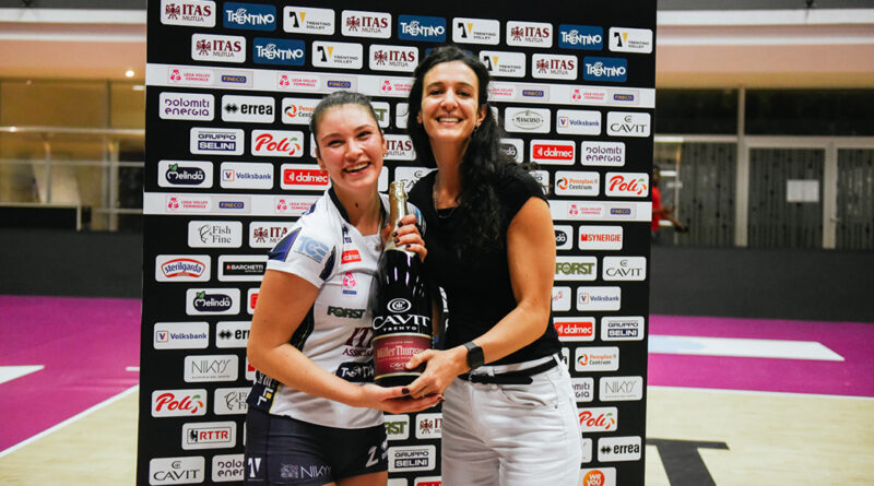 Pallavolo A2F – Trento,  Beltrami e Rizzieri: “E’ stata una emozione riuscire ad uscire dal loop negativo, una grande prova di forza”