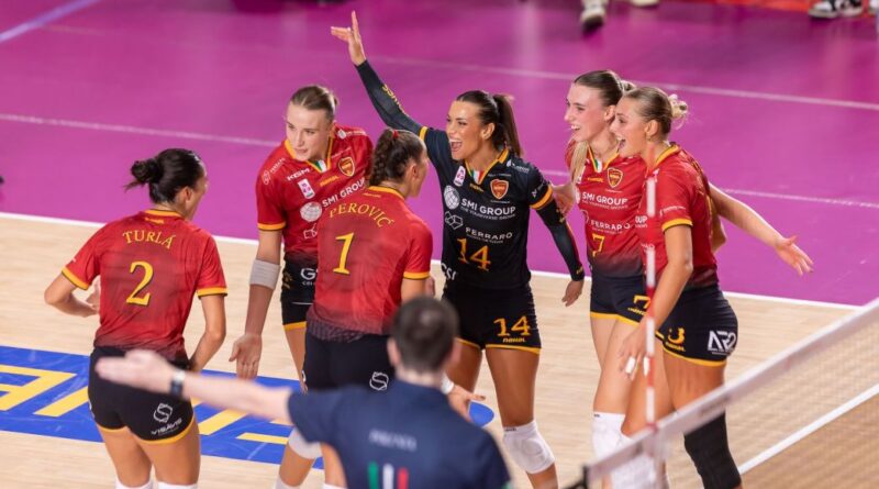 Pallavolo A2F – Roma vince la prima, Messina cade dopo aver lottato 3 set